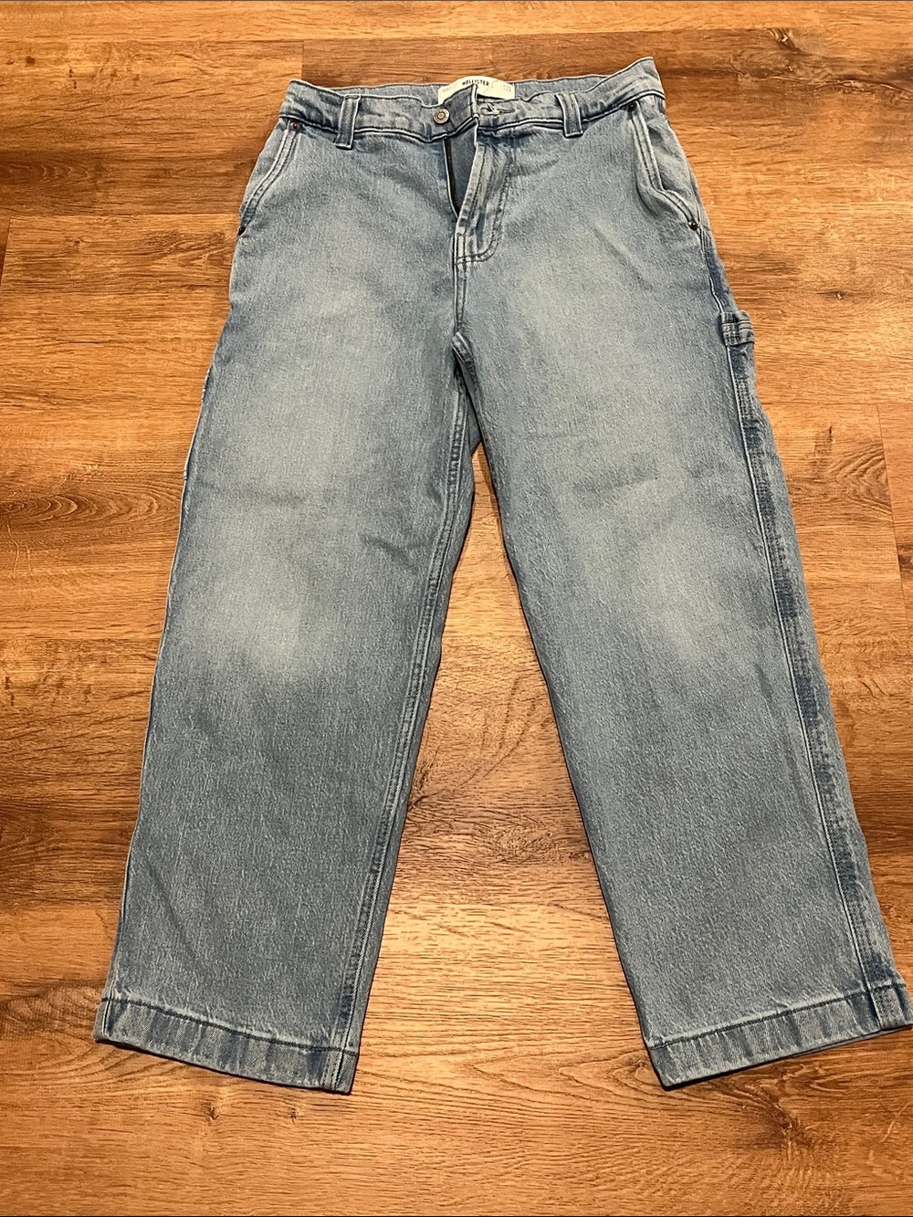 Hollister Light Blue Relaxed Carpenter Jeans